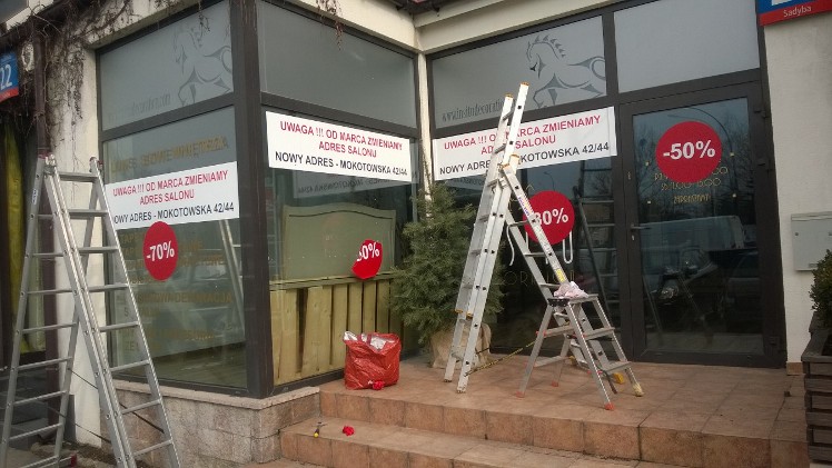 usuwanie naklejek przed
