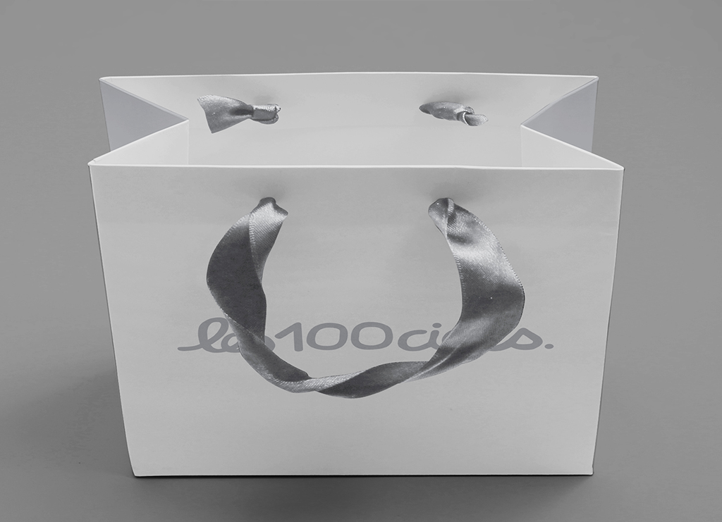 Torba laminowana z nadrukiem domed stickers
